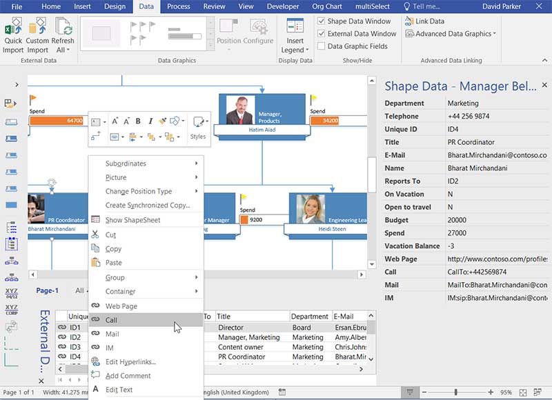 Creating Organizational Charts in Visio